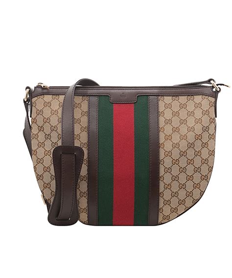 gucci canvas vintage|vintage gucci canvas crossbody bag.